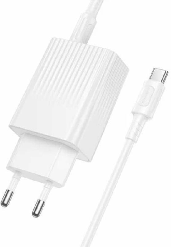 Зарядка Borofone Зарядка Borofone BAS76Aia 1USB+1Type-C 3.0A PD30W+QC3.0 White