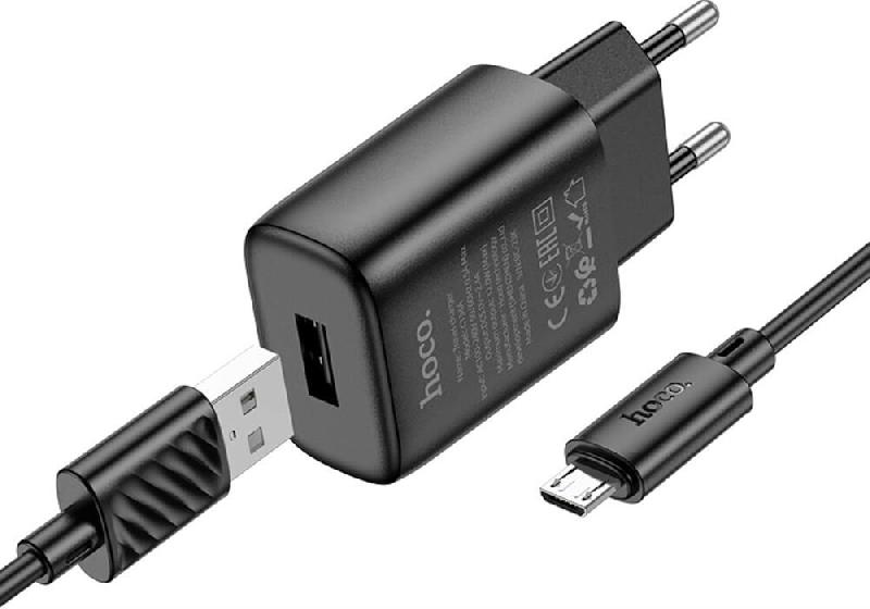 Зарядка Hoco Зарядка Hoco C134A 1USB 2.4A H , Black