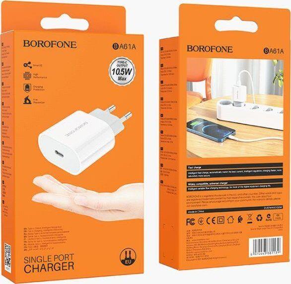 Зарядка Borofone Зарядка Borofone BA61A Origin Port Type C (белый)