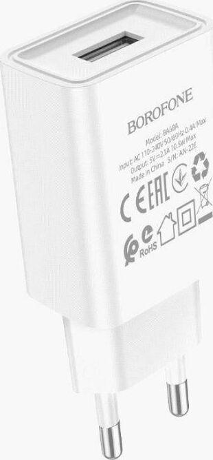 Зарядка Borofone Зарядка Borofone BA68A Glacier 1USB белый