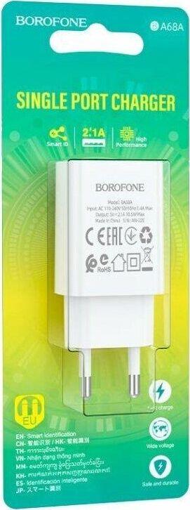 Зарядка Borofone Зарядка Borofone BA68A Glacier 1USB белый