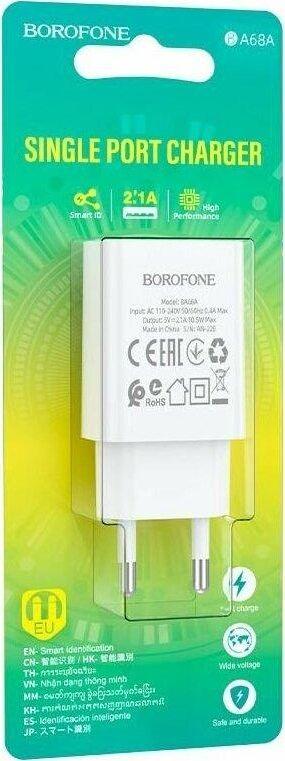 Зарядка Borofone Зарядка Borofone BA68A Glacier 1USB белый