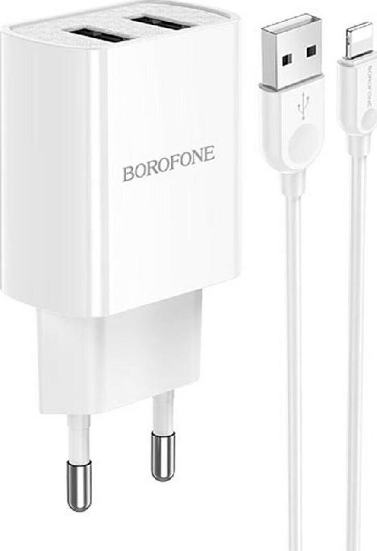 Зарядка Borofone Зарядка Borofone BA53A Powerway 2USB белый