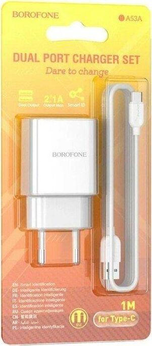 Зарядка Borofone Зарядка Borofone BA53A Powerway 2USB белый