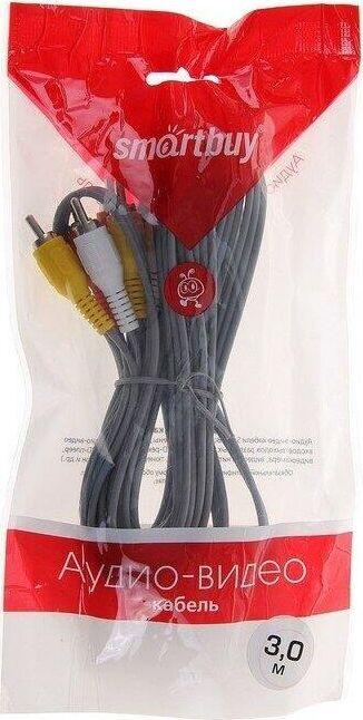 Кабель Smartbuy (KA233) 3XRCA (M) - 3XRCA (M) в пакете (5)