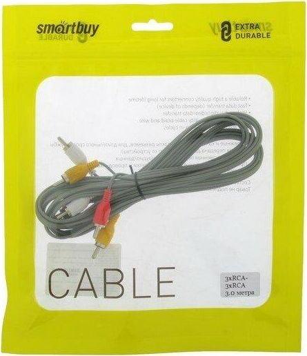 Кабель Smartbuy (KA233) 3XRCA (M) - 3XRCA (M) в пакете (5)