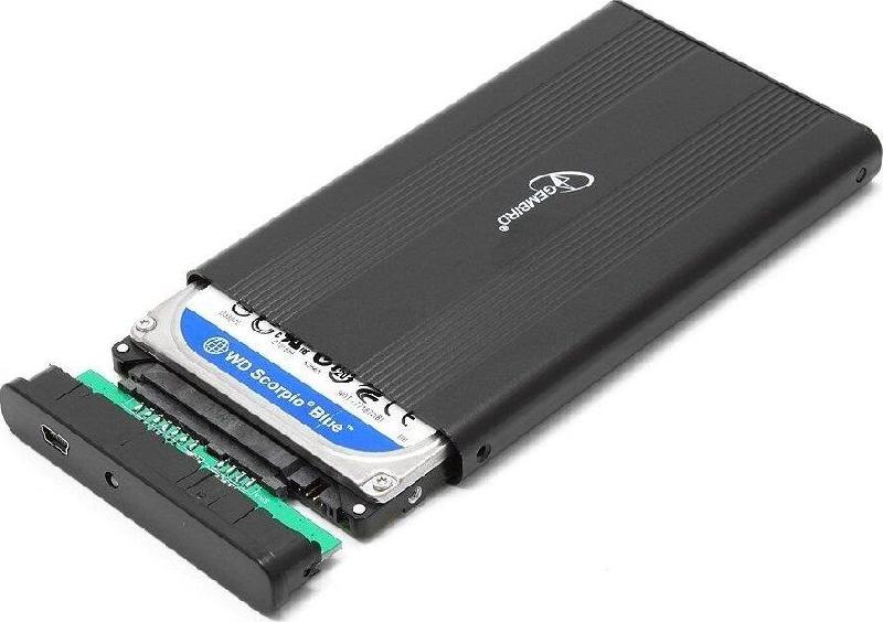 Жёсткий диск Gembird для жёстких дисков (13045) EE2-U2S-5 внешний корпус 2.5 USB 2.0 SATA металл