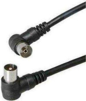 Кабель REXANT Коаксильный кабель (18-0014) TV PLUG-TV JACK угловой