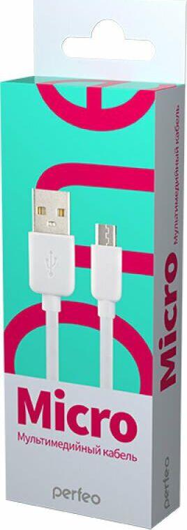 Кабель Perfeo (U4007) USB A вилка - Micro USB вилка Micro ONE