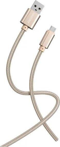 Кабель Smartbuy (iK-12-S02g) S02 MicroUSB золотистый