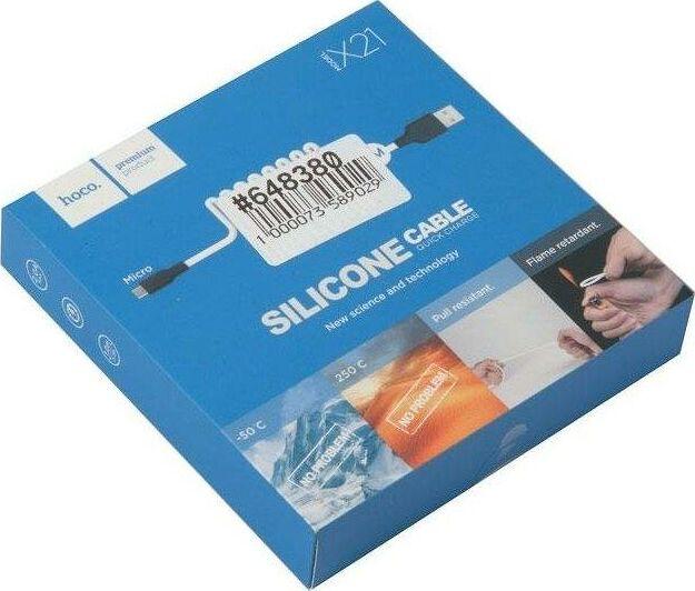 Кабель HOCO Дата-кабель microUSB X21 USB (m)-microUSB (m)