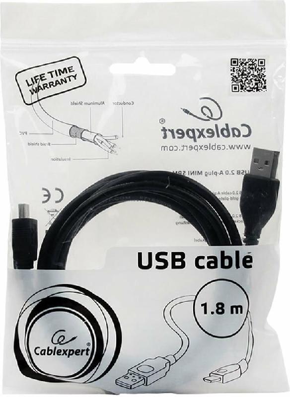 Кабель Gembird Cablexpert (03208) CCP-USB2-AM5P-6 - 1 8