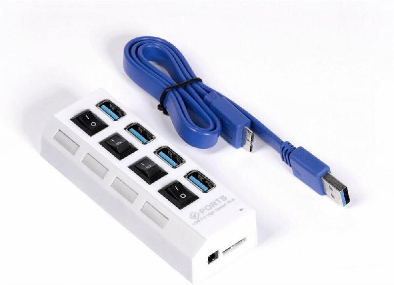 USB-хаб Smartbuy хаб + выкл., 4 порта