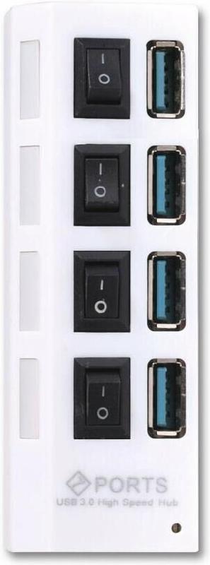 USB-хаб Smartbuy хаб + выкл., 4 порта