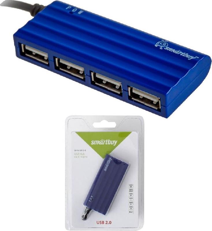 USB-хаб Smartbuy устройство 4 порта