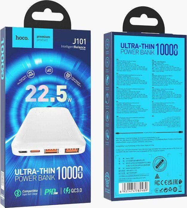 Повербанк Hoco J101 10000 mAh белый