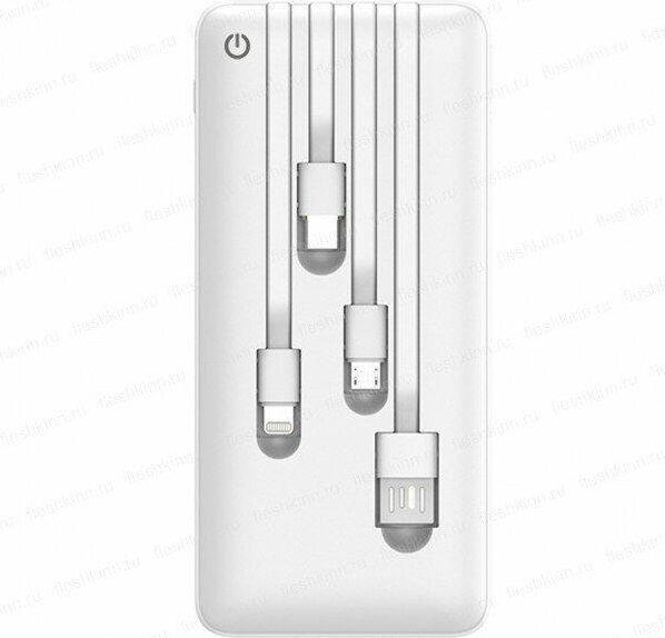 Повербанк Perfeo PF_B4879 10000 mAh белый