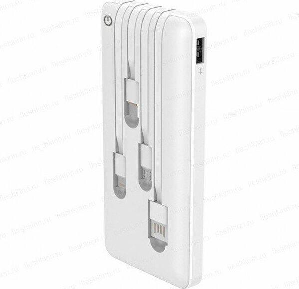 Повербанк Perfeo PF_B4879 10000 mAh белый