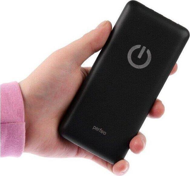 Повербанк Perfeo PF_B4878 10000 mAh чёрный