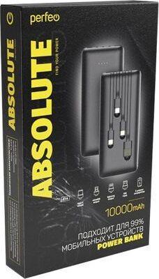Повербанк Perfeo PF_B4878 10000 mAh чёрный