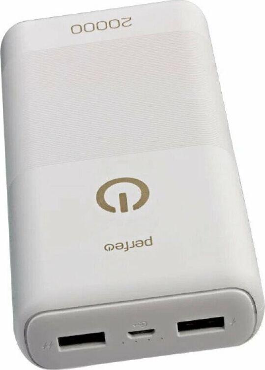 Повербанк Perfeo PF_B4299 20000 mAh белый