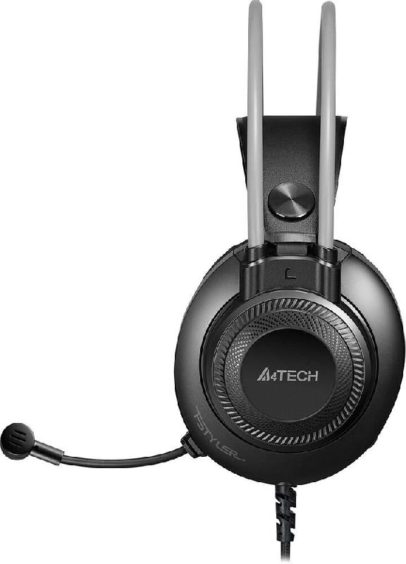 Наушники A4Tech Fstyler FH200U серый 2м накладные USB оголовье (FH200U GREY) серый