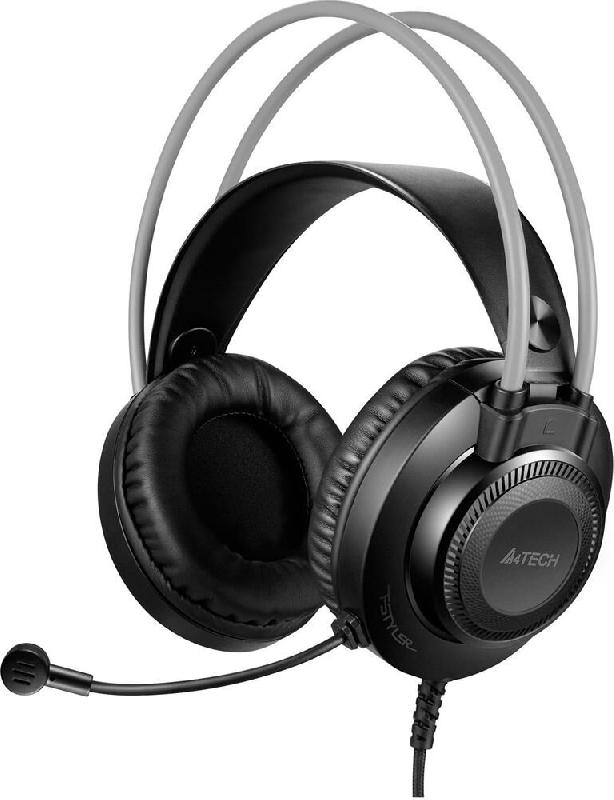 Наушники A4Tech Fstyler FH200U серый 2м накладные USB оголовье (FH200U GREY) серый