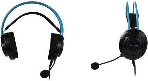 Наушники A4Tech Fstyler FH200U серый/синий 2м накладные USB оголовье (FH200U ) серый