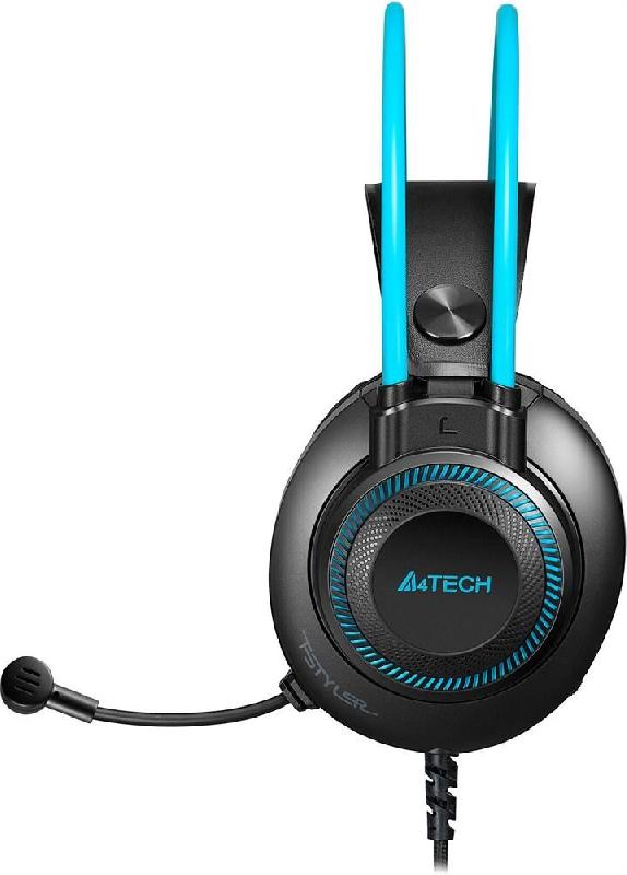 Наушники A4Tech Fstyler FH200U серый/синий 2м накладные USB оголовье (FH200U ) серый