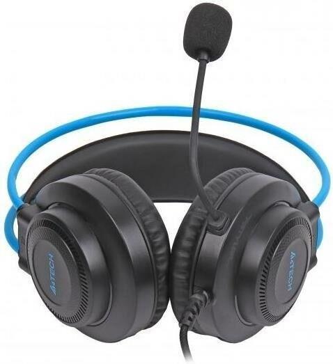 Наушники A4Tech Fstyler FH200U серый/синий 2м накладные USB оголовье (FH200U ) серый