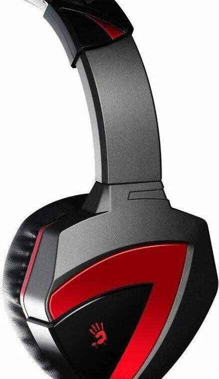 Наушники A4Tech геймерские Bloody G500 черный/красный черный