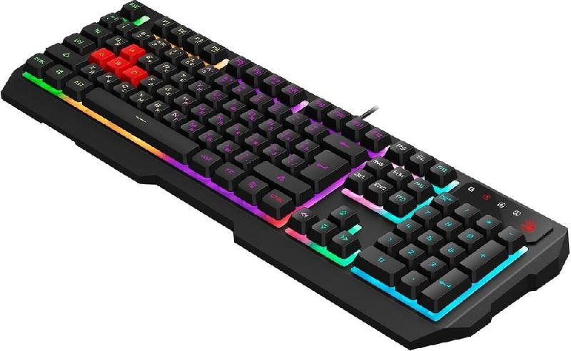 Клавиатура A4Tech Клавиатура Bloody B140N черный for gamer LED (подставка для запястий)