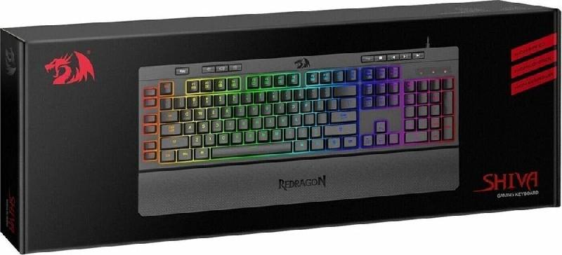 Клавиатура Redragon игровая клавиатура Shiva RU,RGB, 26 anti-ghost keys