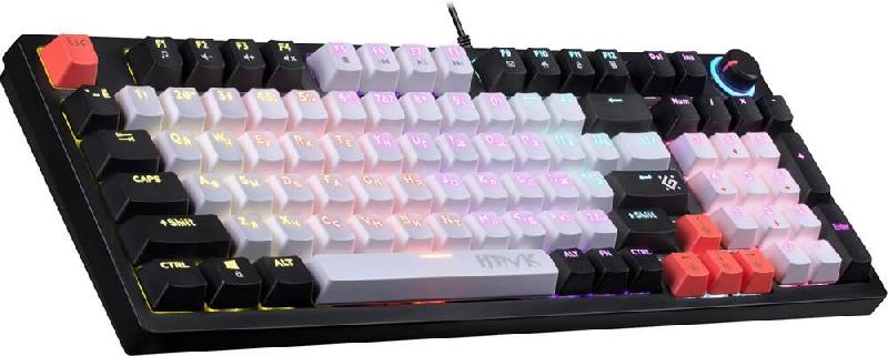 Клавиатура Defender Hawk GK-418 RU радужный/красный
