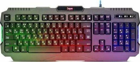 Клавиатура Defender Геймерская клавиатура Legion GK-010DL RU,RGB подсветка,19 Anti-Ghost