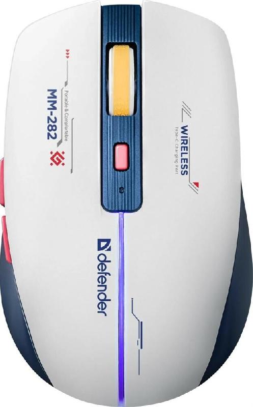 Мышь Defender Dila MM-282 белый+синий