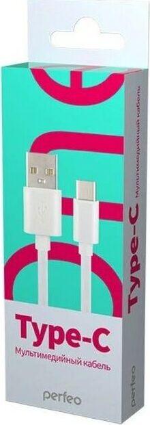 Кабель Perfeo (U4704) USB A вилка - Type-C вилка Type-C ONE