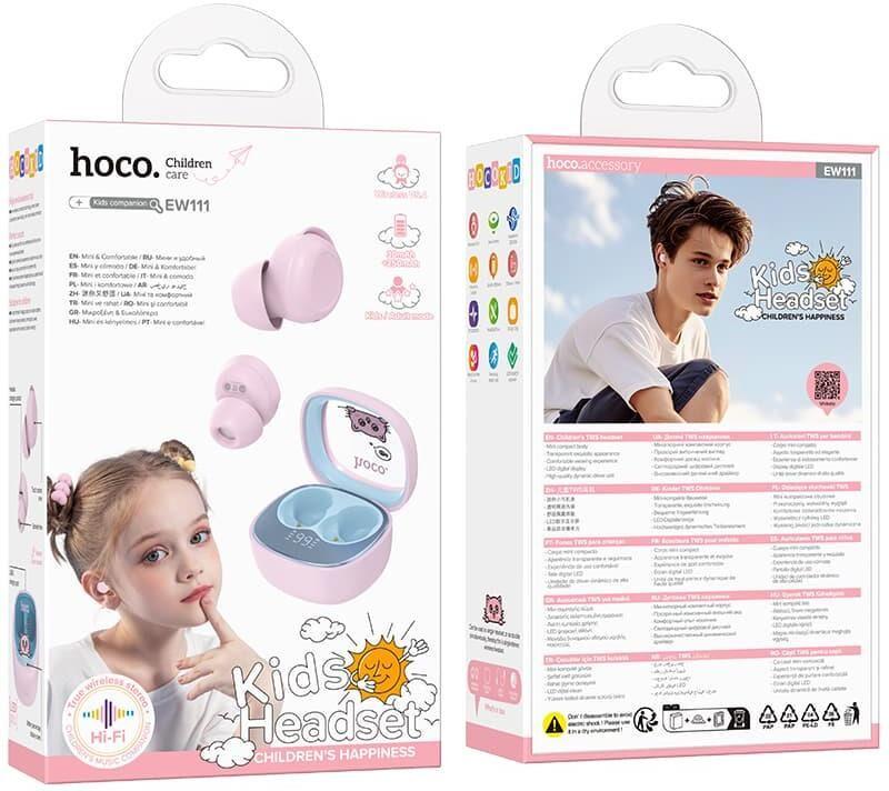 Наушники Hoco EW111 Friendly , Pink розовый