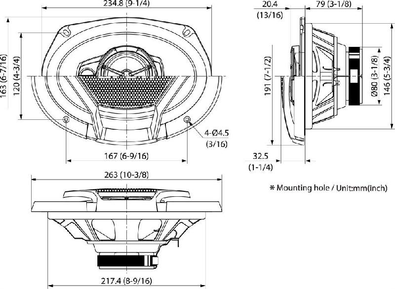 Автоакустика JVC CS-DR6930