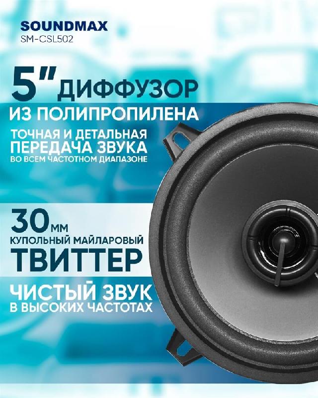 Автоакустика SOUNDMAX SM-CSL502