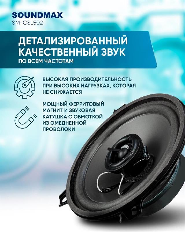 Автоакустика SOUNDMAX SM-CSL502
