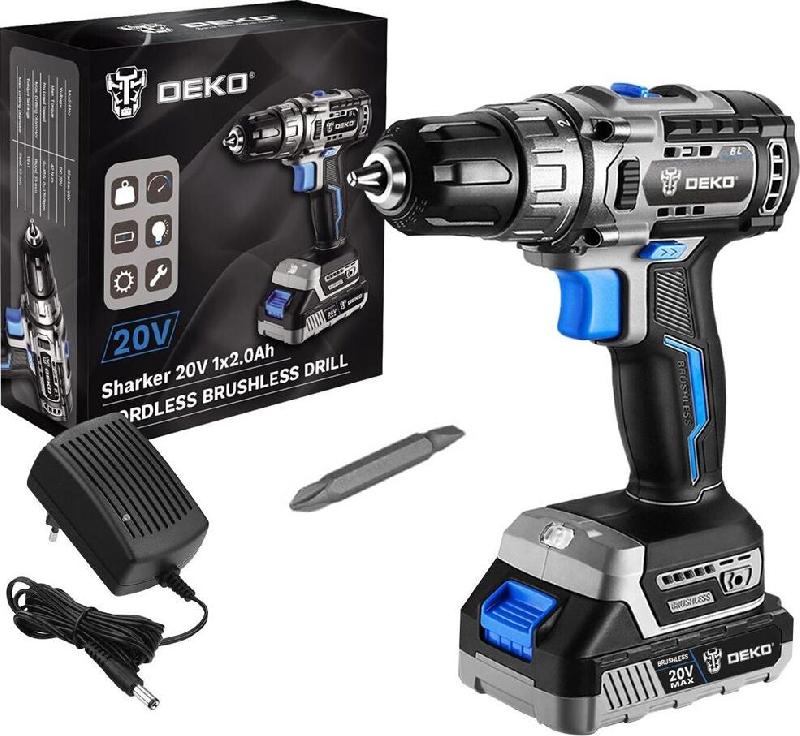 Дрель-шуруповерт DEKO Sharker 20V 20 В