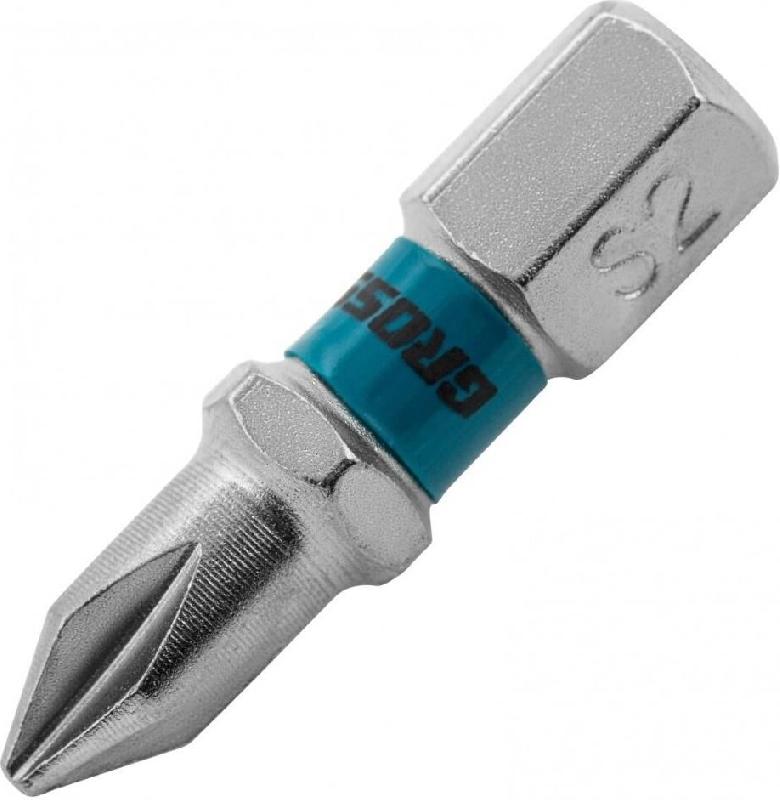 Бита Gross РН1 х 25, сталь S2, 2 шт.