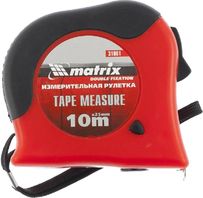 Рулетка Matrix Double fixation 10 м × 25 мм