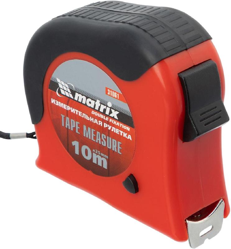 Рулетка Matrix Double fixation 10 м × 25 мм