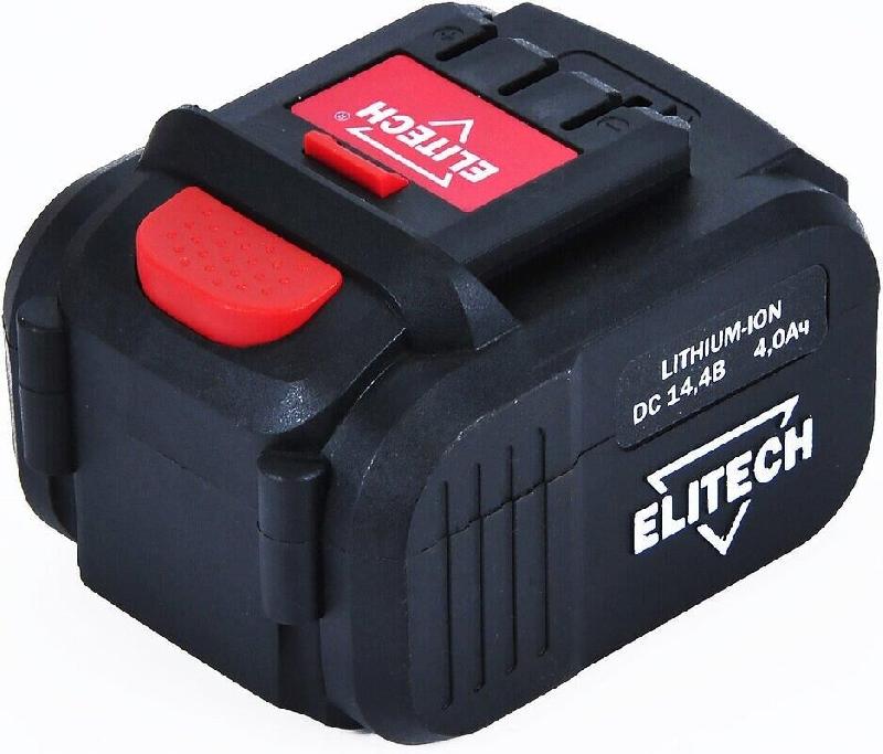 Аккумулятор ELITECH 188828 Аккумулятор 14.4В 4.0Ач LI-ION для ДА 14СЛК слайдер 1820.067500