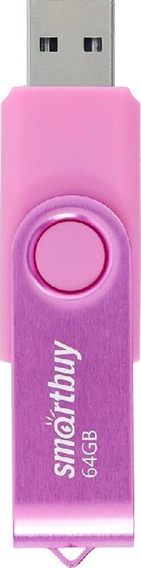 USB-флэш SMARTBUY (SB064GB2TWP) UFD 2.0 064GB Twist Pink розовый