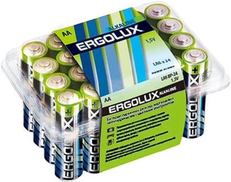 Элементы питания ERGOLUX (14212) LR6 Alkaline BP-24