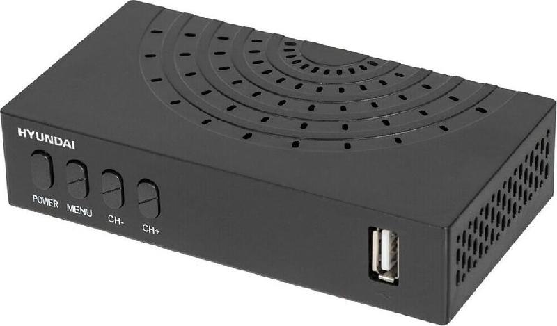 Ресивер DVB-T2 Hyundai H-DVB440 черный