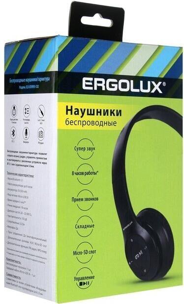 Наушники ERGOLUX (15355) ELX-BTHP01-C02 , черный